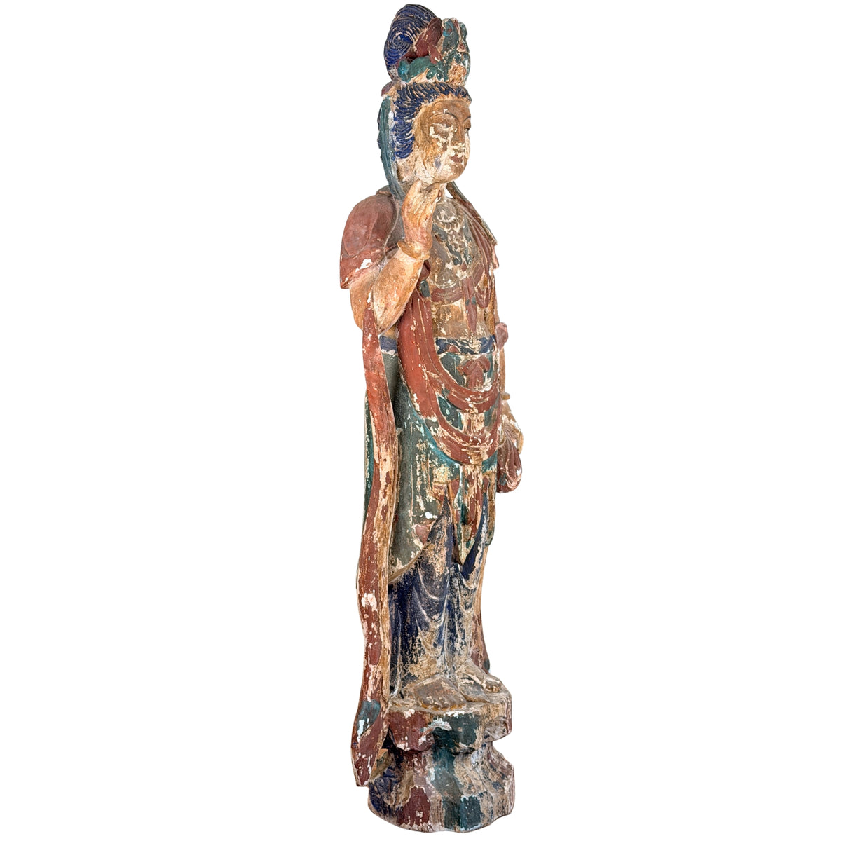 Vollständige linke Seitenansicht der monumentalen Guanyin