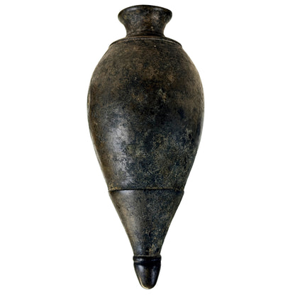 Antike indische Wasserpfeife aus Bronze mit alter Patina