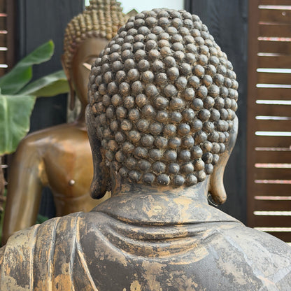 Authentischer japanischer Buddha aus Bronze ca. 1900