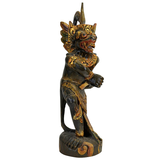 Antiker Kerzenhalter aus Bali, 61,5 cm hoch