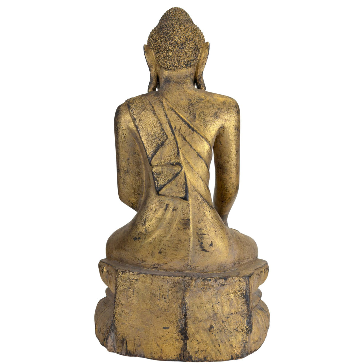 Antiker Myanmar Buddha auf doppeltem Lotusgrund