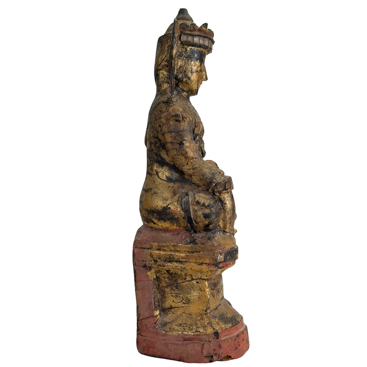 Authentische burmesische Tempelstatue eines Nat-Geistes