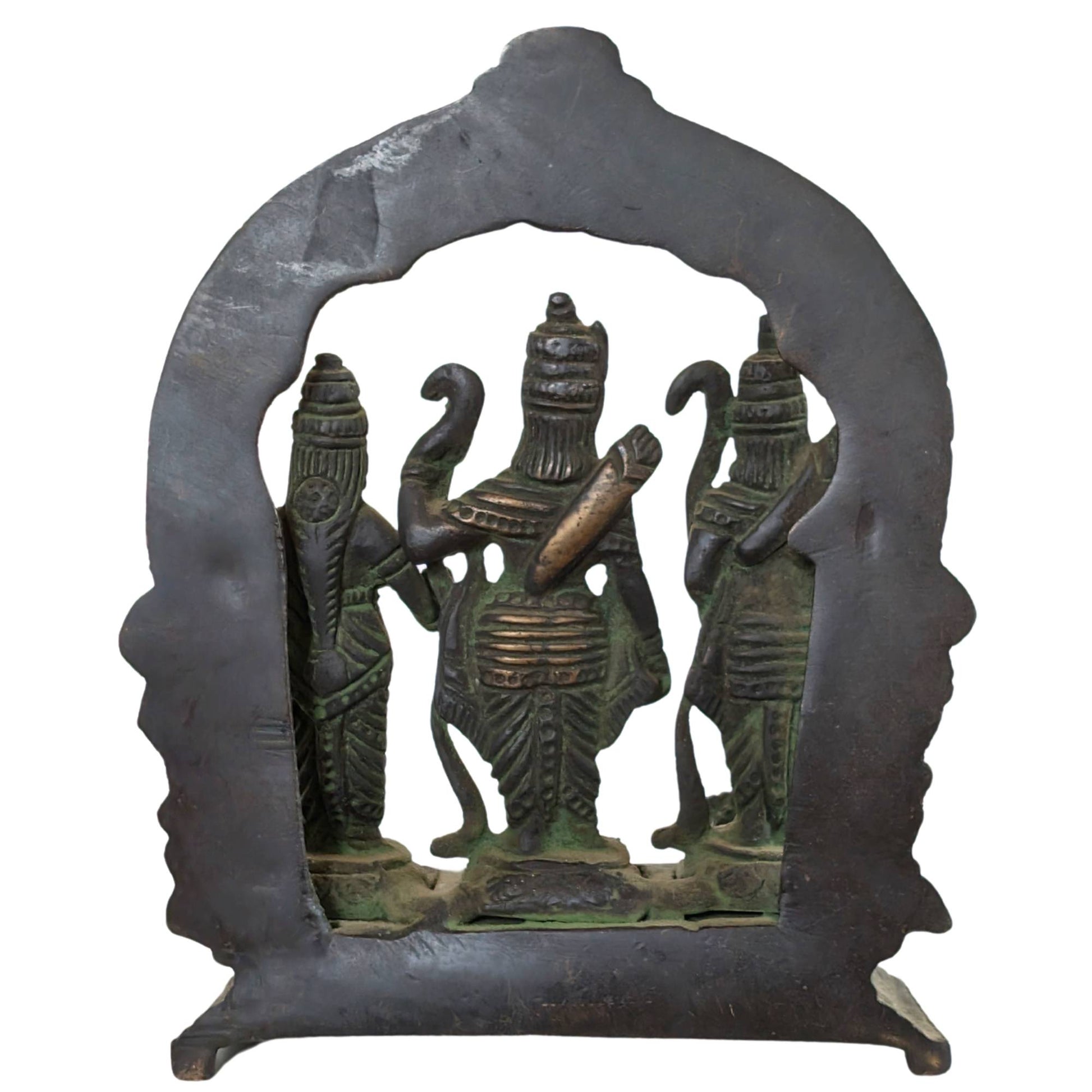 Authentische, handgegossene Bronze aus Indien mit natürlicher Patina