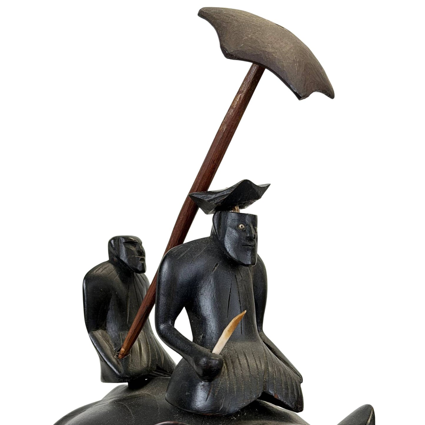 authentische Patina, Ebenholz-Elefanten, Altersspuren