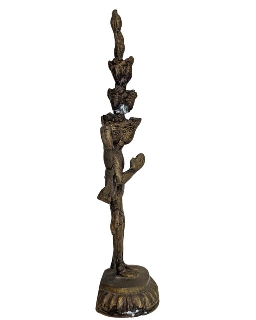 Buddhistische Avalokiteshvara-Statue aus Tibet, feuervergoldet