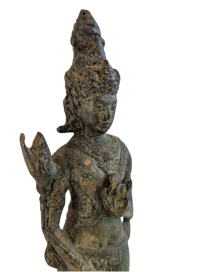 Stehende Avalokiteshvara-Bronzestatue