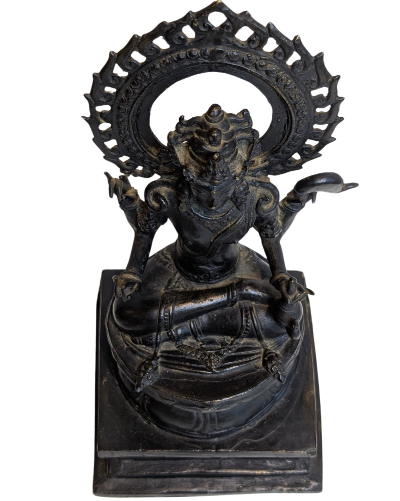 Bronzeskulptur des Avalokiteshvara aus Tibet