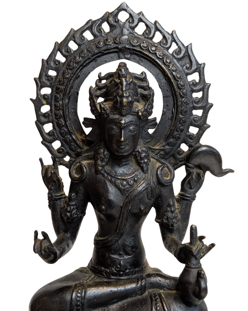 Die tibetische Avalokiteshvara-Statue als Symbol des Mitgefühls