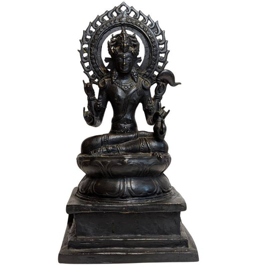 Tibetische Bronzestatue des Avalokiteshvara, Bodhisattva des Mitgefühls