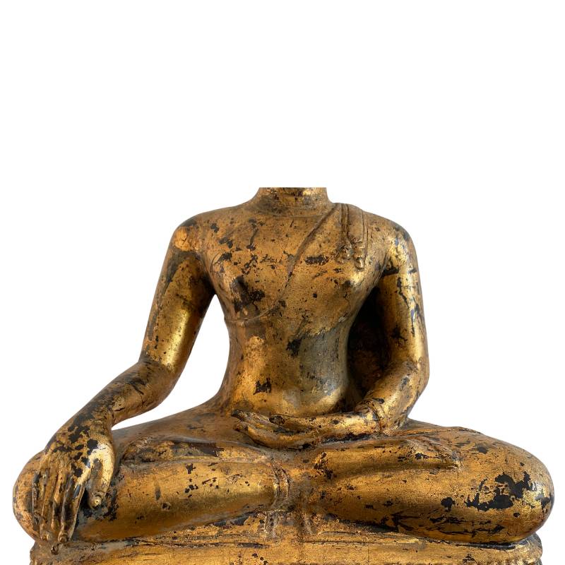 Burmesische Buddha-Statue aus Mandalay, gefertigt aus Bronze in Tempelqualität, Los 159