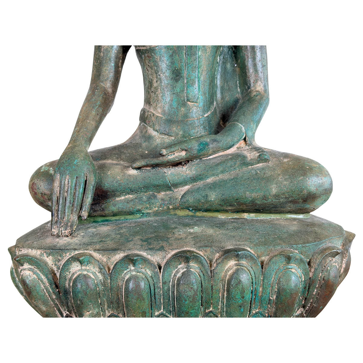 Birmanischer Bronze-Shakyamuni Buddha auf Elefantenthron, 19. Jahrhundert – Lot 755 – Ansicht 03