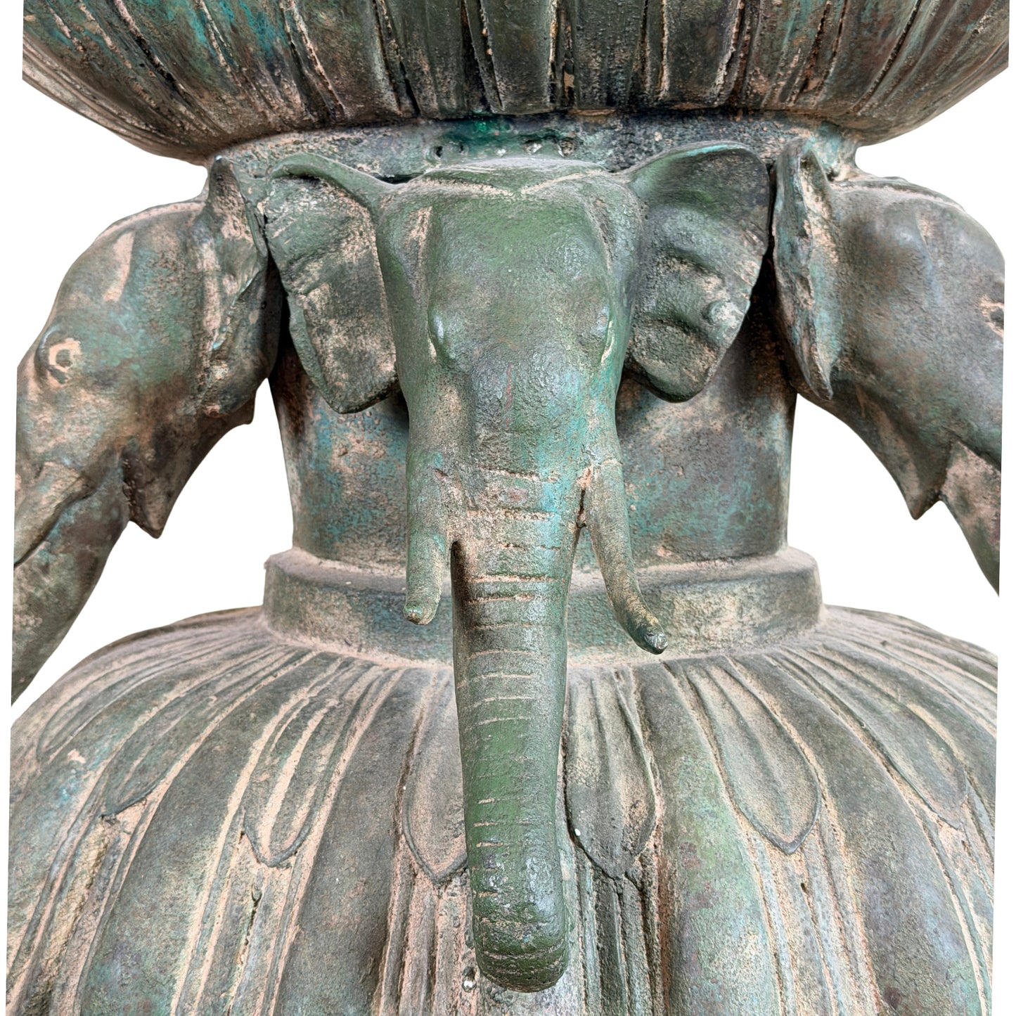 Birmanischer Bronze-Shakyamuni Buddha auf Elefantenthron, 19. Jahrhundert – Lot 755 – Ansicht 04