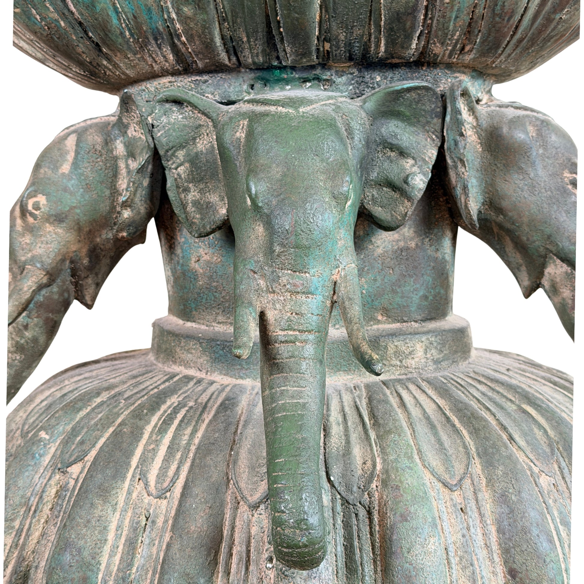 Birmanischer Bronze-Shakyamuni Buddha auf Elefantenthron, 19. Jahrhundert – Lot 755 – Ansicht 04