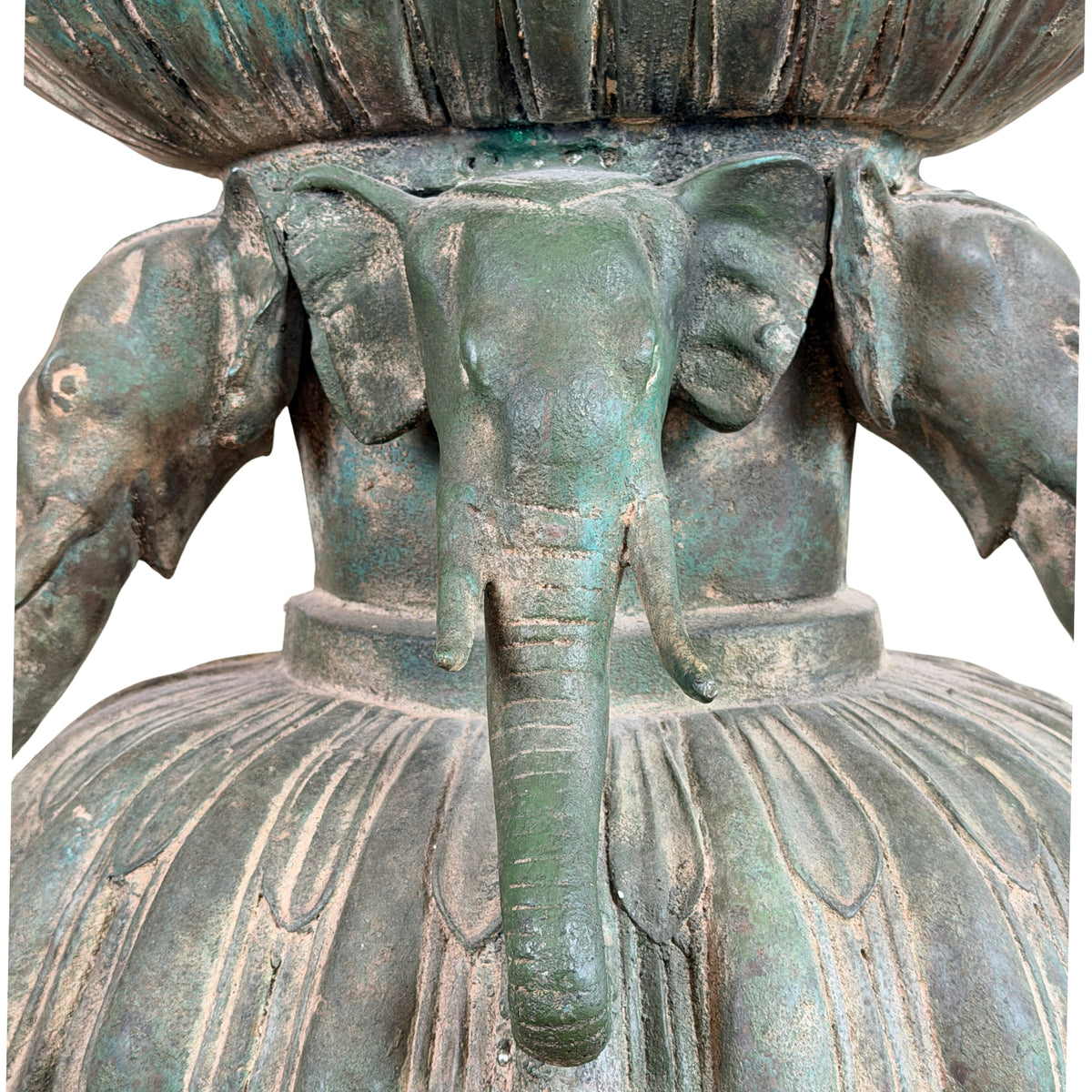 Birmanischer Bronze-Shakyamuni Buddha auf Elefantenthron, 19. Jahrhundert – Lot 755 – Ansicht 04