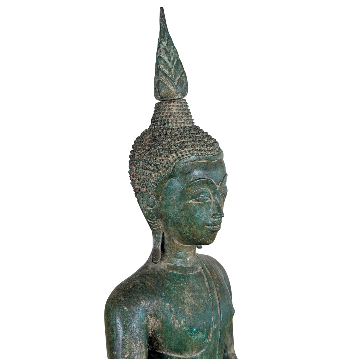 Birmanischer Bronze-Shakyamuni Buddha auf Elefantenthron, 19. Jahrhundert – Lot 755 – Ansicht 06
