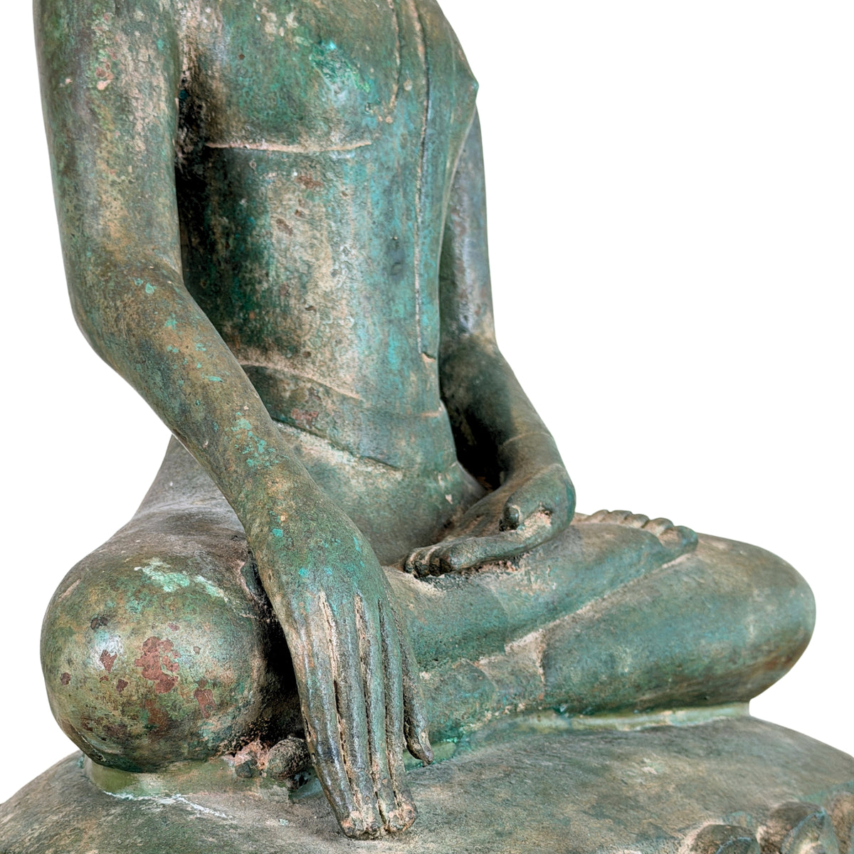 Birmanischer Bronze-Shakyamuni Buddha auf Elefantenthron, 19. Jahrhundert – Lot 755 – Ansicht 07