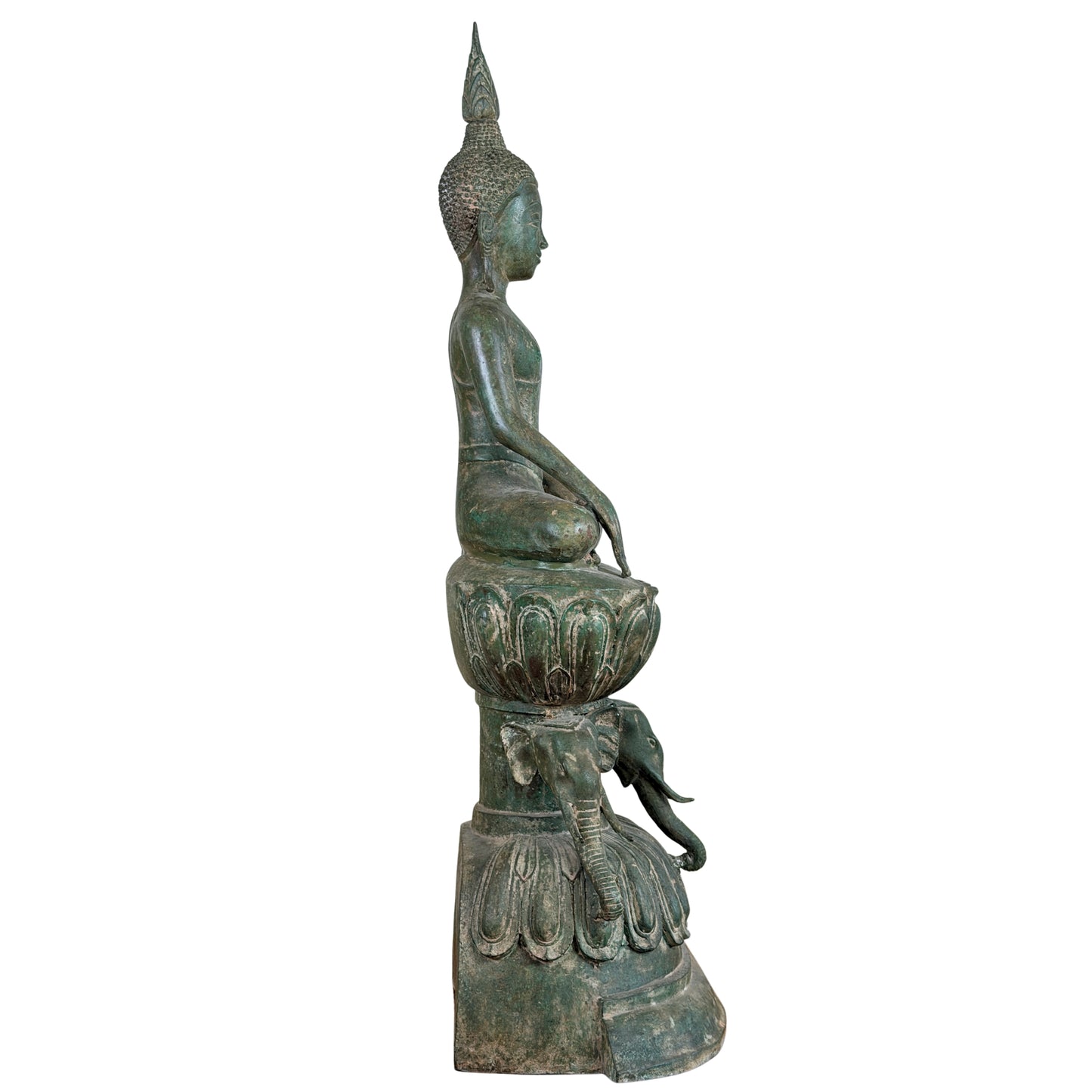 Birmanischer Bronze-Shakyamuni Buddha auf Elefantenthron, 19. Jahrhundert – Lot 755 – Ansicht 10