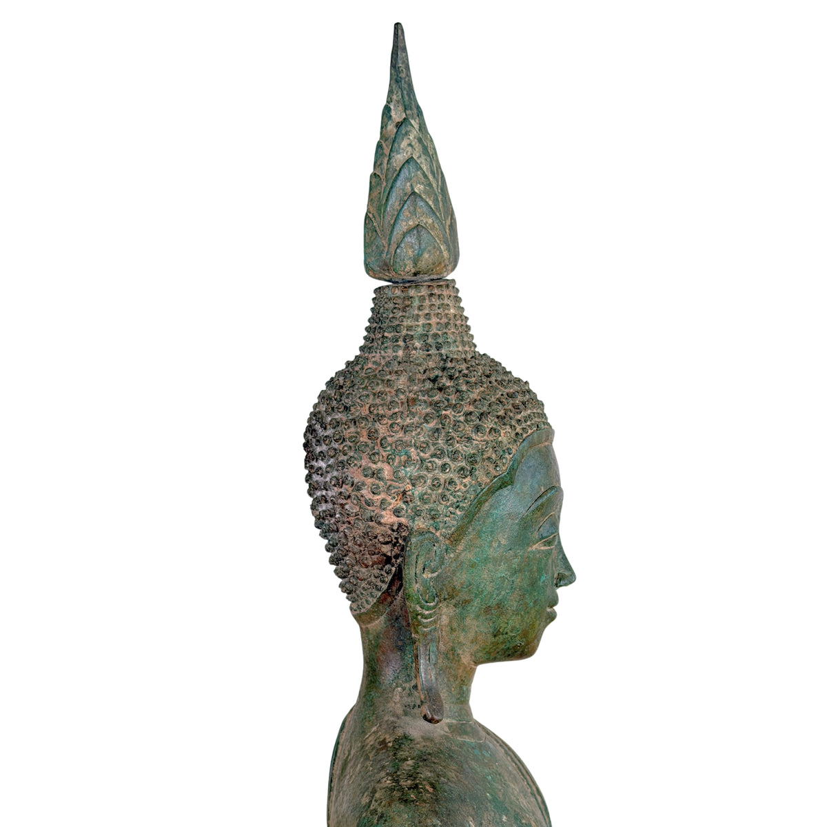 Birmanischer Bronze-Shakyamuni Buddha auf Elefantenthron, 19. Jahrhundert – Lot 755 – Ansicht 11
