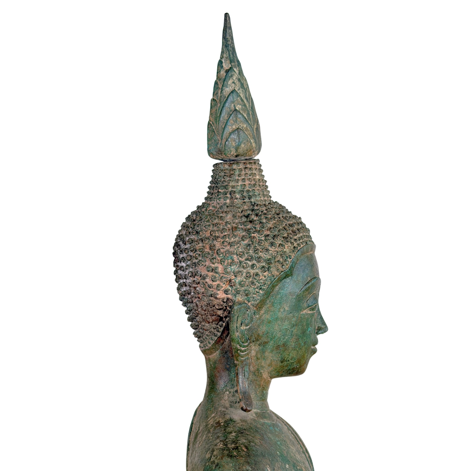 Birmanischer Bronze-Shakyamuni Buddha auf Elefantenthron, 19. Jahrhundert – Lot 755 – Ansicht 11