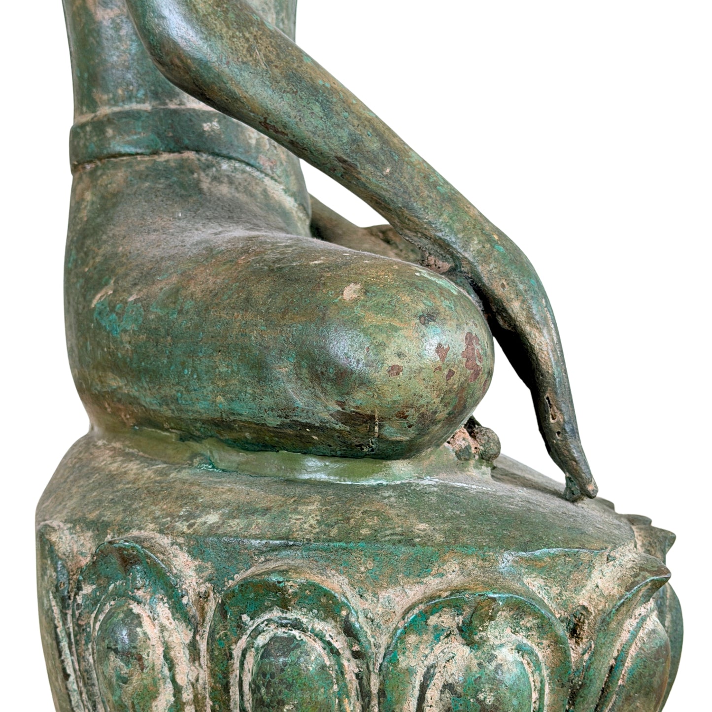 Birmanischer Bronze-Shakyamuni Buddha auf Elefantenthron, 19. Jahrhundert – Lot 755 – Ansicht 12