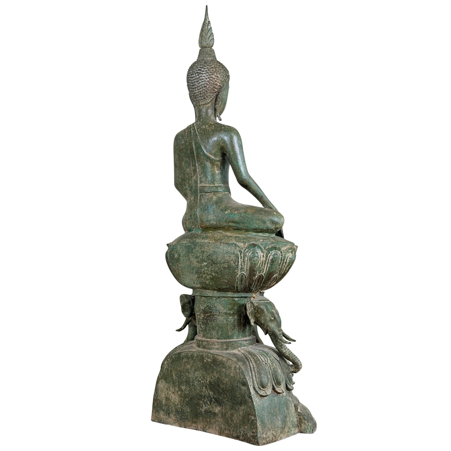 Birmanischer Bronze-Shakyamuni Buddha auf Elefantenthron, 19. Jahrhundert – Lot 755 – Ansicht 14