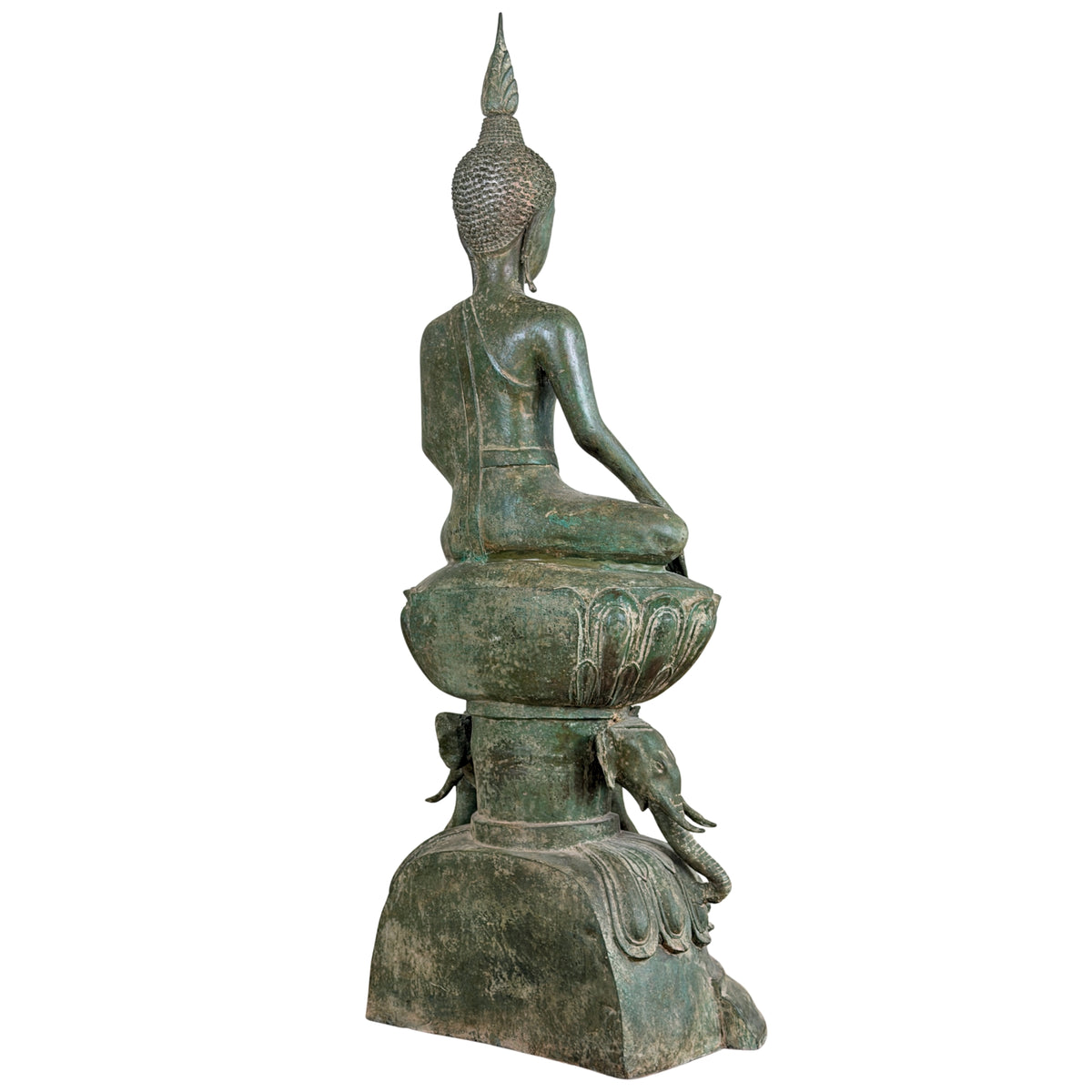 Birmanischer Bronze-Shakyamuni Buddha auf Elefantenthron, 19. Jahrhundert – Lot 755 – Ansicht 14