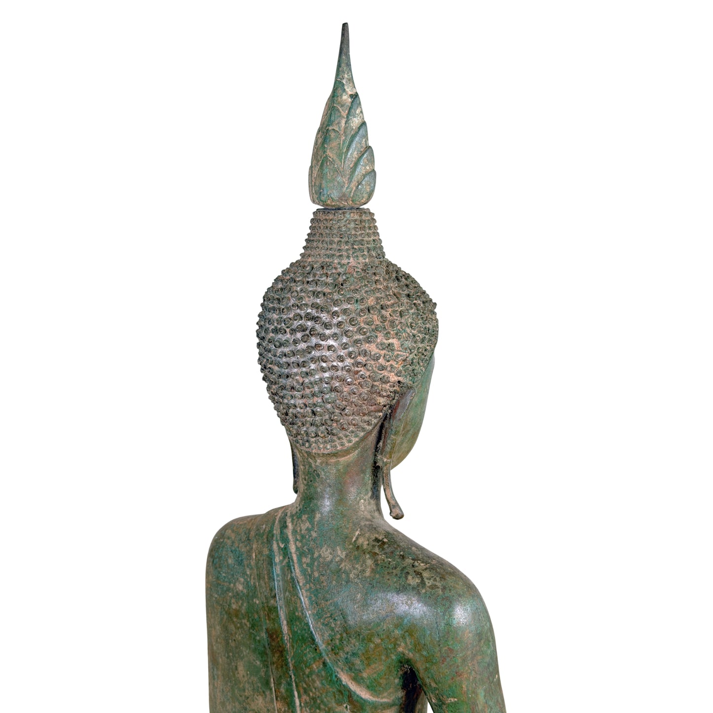 Birmanischer Bronze-Shakyamuni Buddha auf Elefantenthron, 19. Jahrhundert – Lot 755 – Ansicht 15