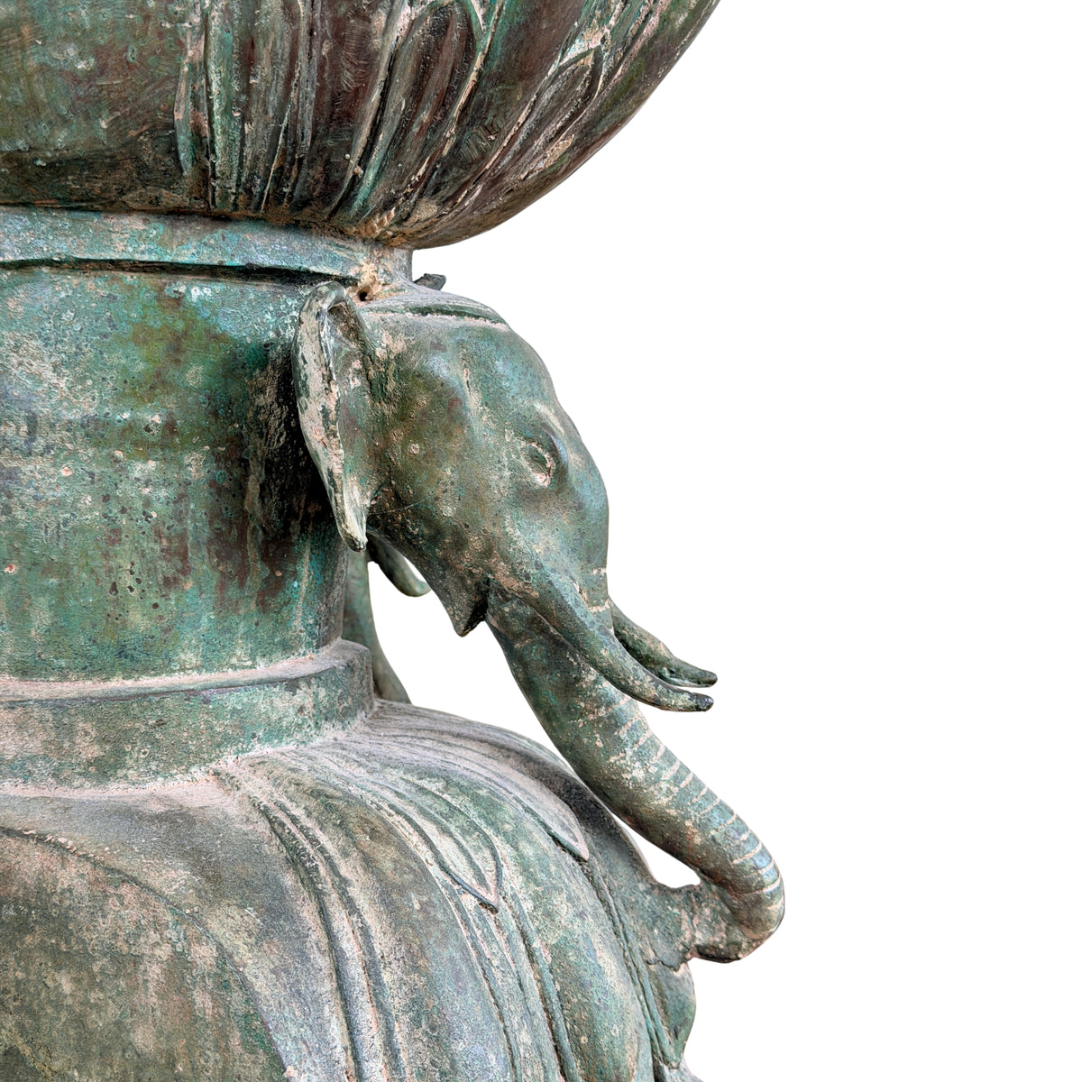 Birmanischer Bronze-Shakyamuni Buddha auf Elefantenthron, 19. Jahrhundert – Lot 755 – Ansicht 16