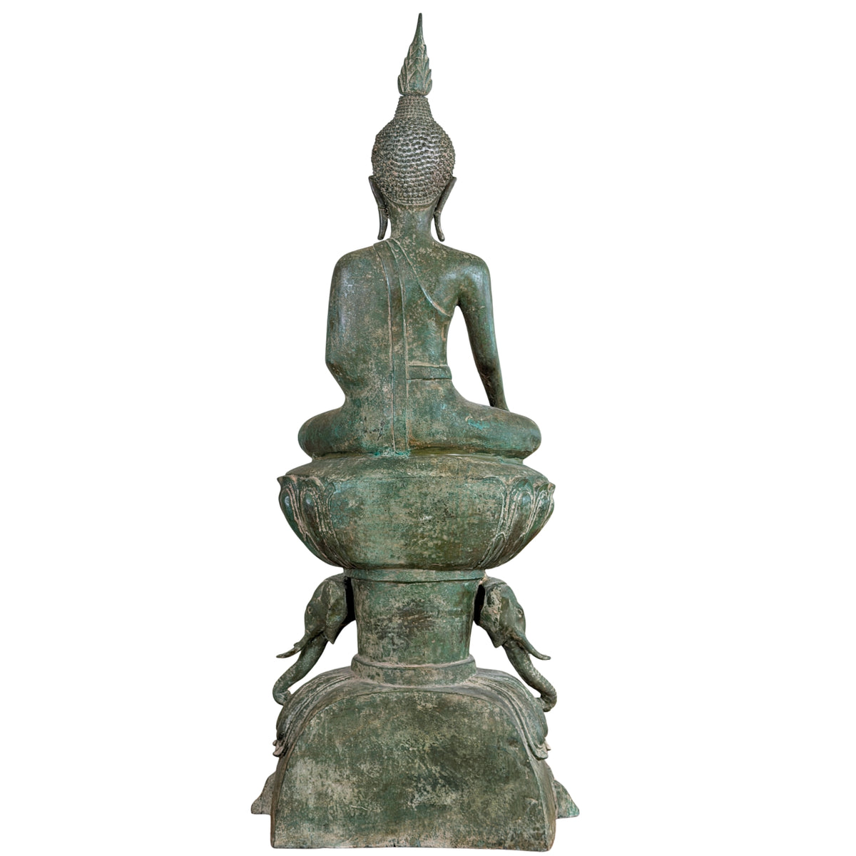 Birmanischer Bronze-Shakyamuni Buddha auf Elefantenthron, 19. Jahrhundert – Lot 755 – Ansicht 17