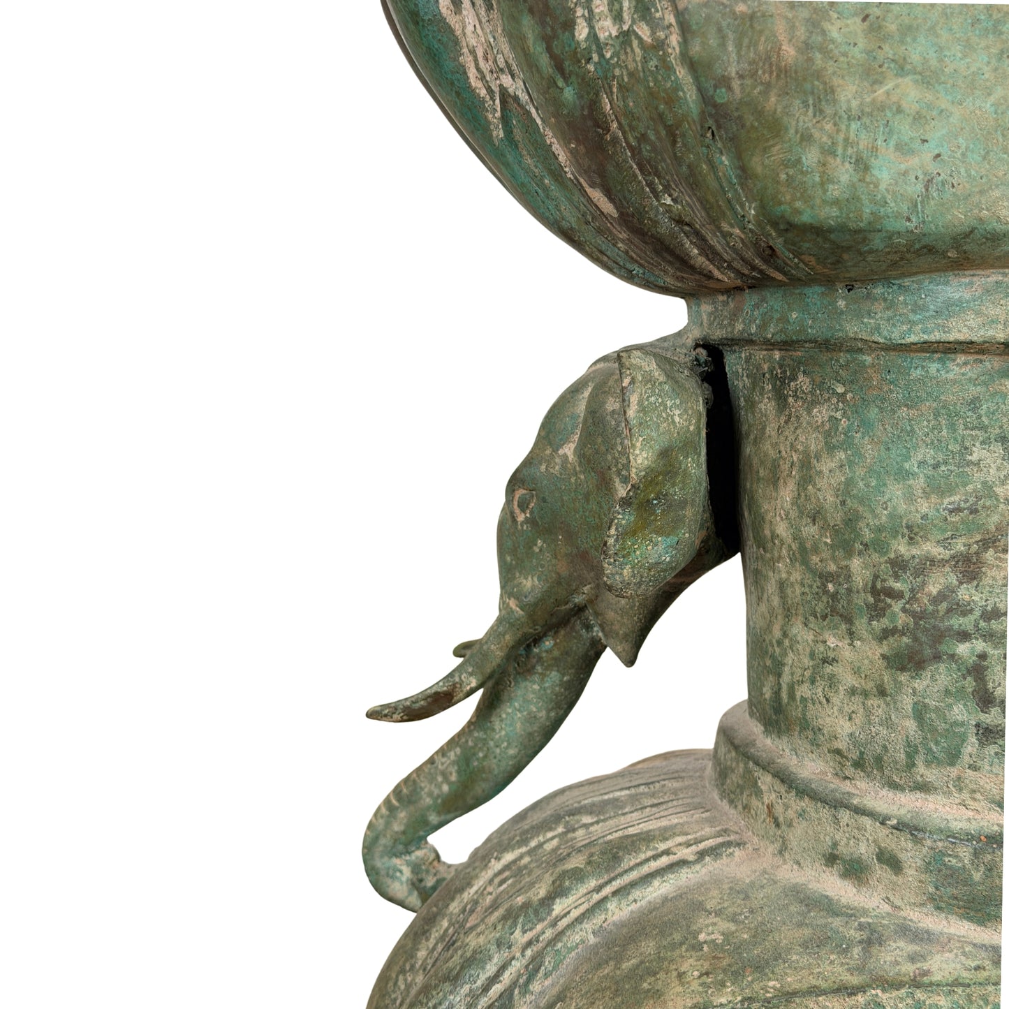 Birmanischer Bronze-Shakyamuni Buddha auf Elefantenthron, 19. Jahrhundert – Lot 755 – Ansicht 20