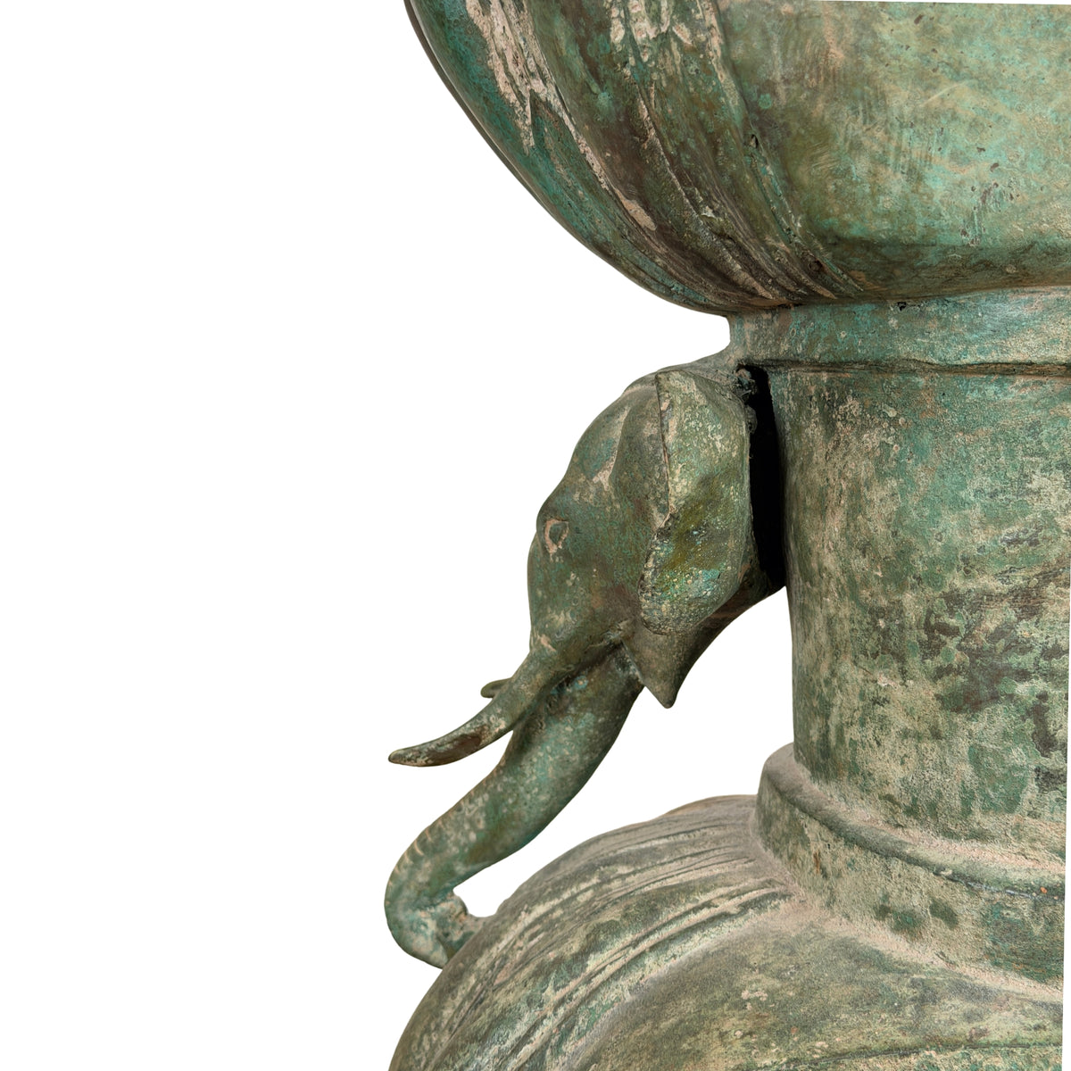Birmanischer Bronze-Shakyamuni Buddha auf Elefantenthron, 19. Jahrhundert – Lot 755 – Ansicht 20