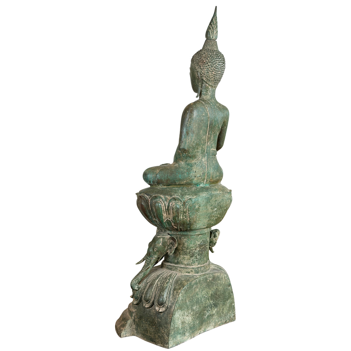 Birmanischer Bronze-Shakyamuni Buddha auf Elefantenthron, 19. Jahrhundert – Lot 755 – Ansicht 22