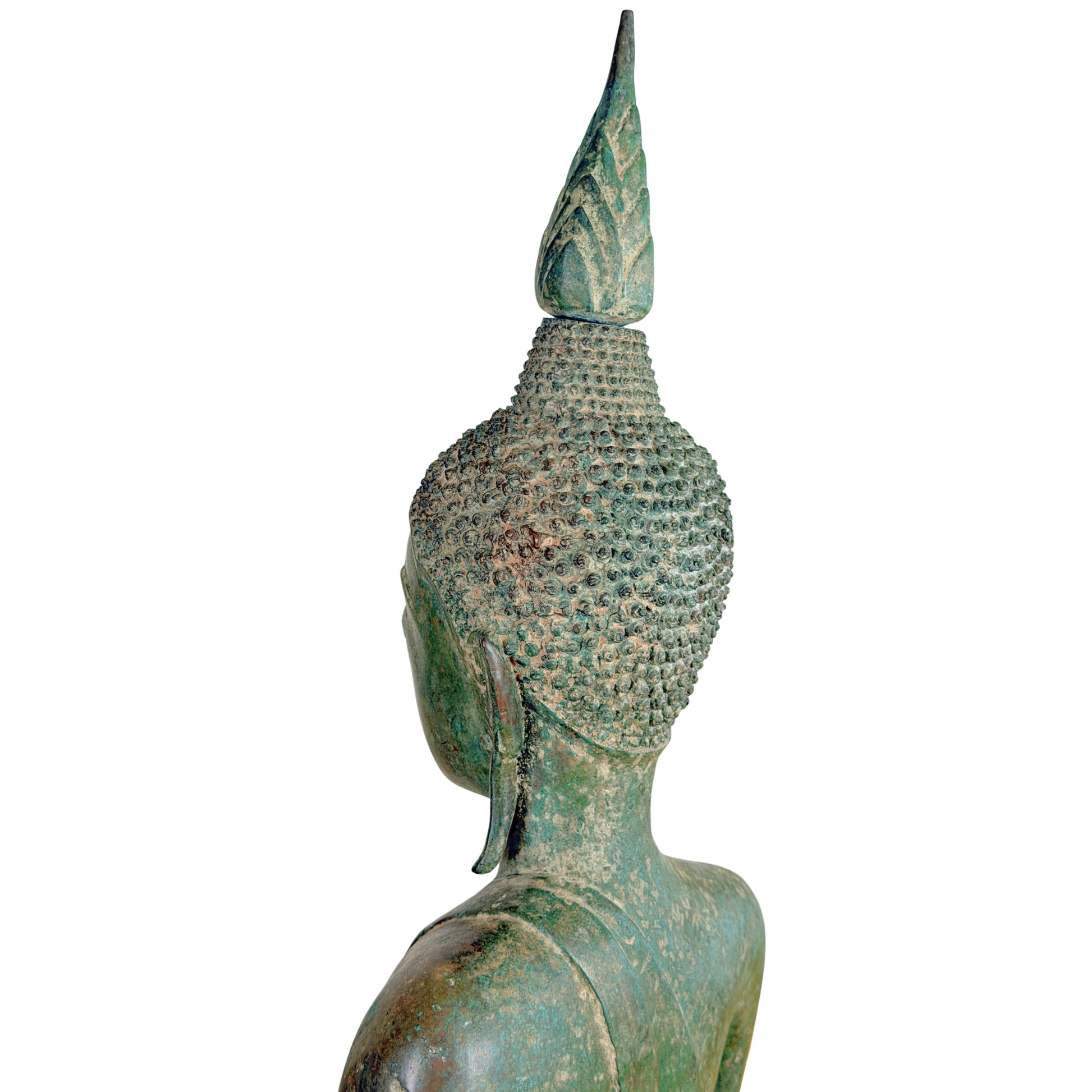 Birmanischer Bronze-Shakyamuni Buddha auf Elefantenthron, 19. Jahrhundert – Lot 755 – Ansicht 23