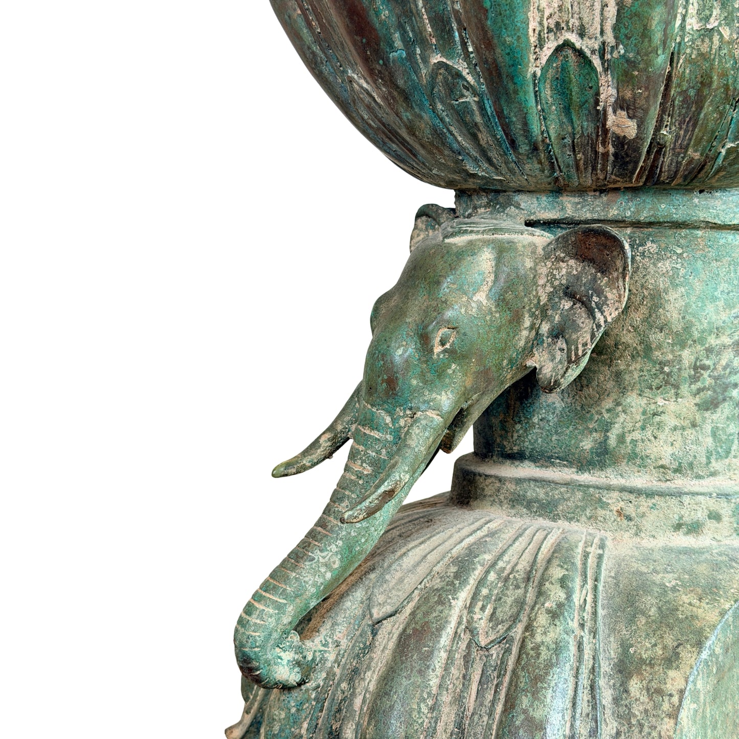 Birmanischer Bronze-Shakyamuni Buddha auf Elefantenthron, 19. Jahrhundert – Lot 755 – Ansicht 24