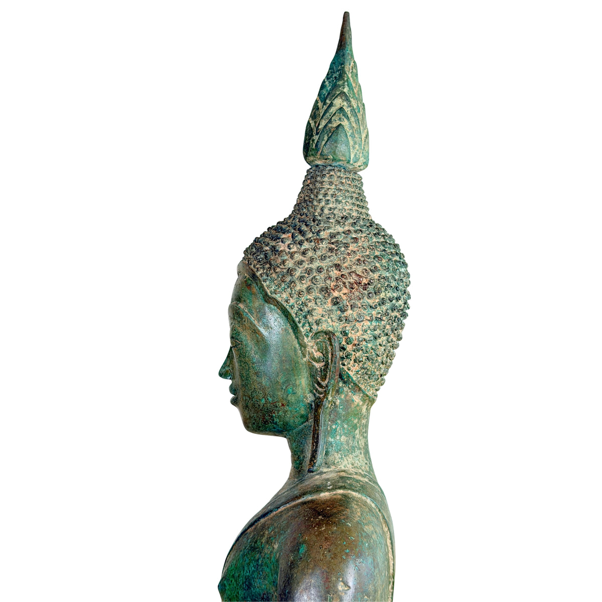 Birmanischer Bronze-Shakyamuni Buddha auf Elefantenthron, 19. Jahrhundert – Lot 755 – Ansicht 26