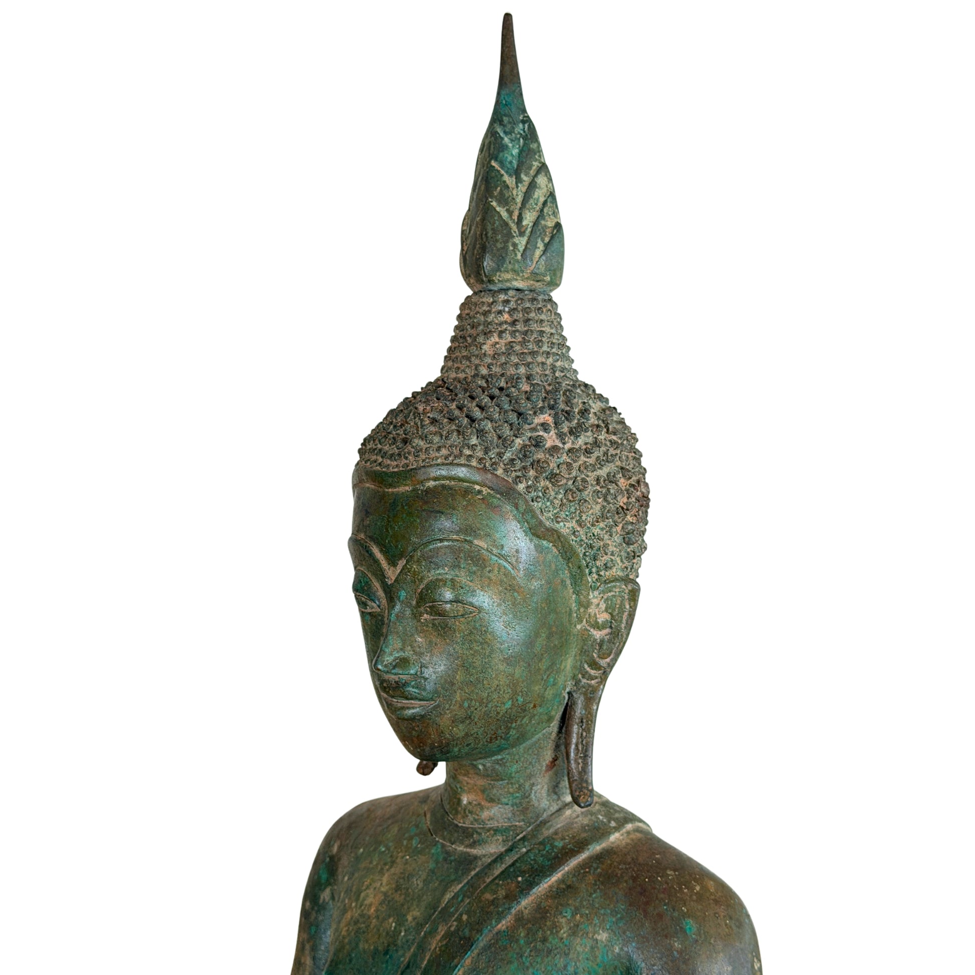 Birmanischer Bronze-Shakyamuni Buddha auf Elefantenthron, 19. Jahrhundert – Lot 755 – Ansicht 29
