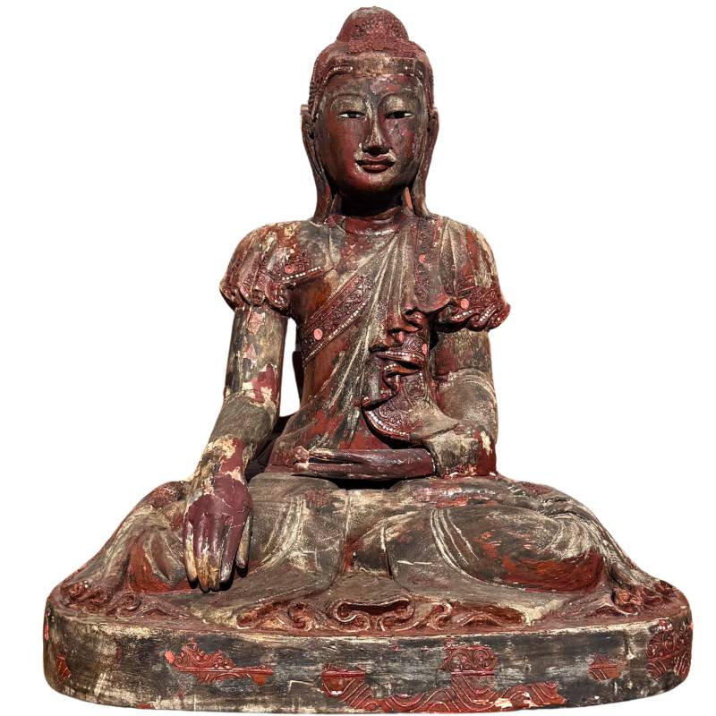 Burmesische Buddha-Skulptur aus Holz im Mandalay-Stil mit Spiegeleinlagen


Burmesische Buddha-Skulptur aus Holz im Mandalay-Stil mit Spiegeleinlagen