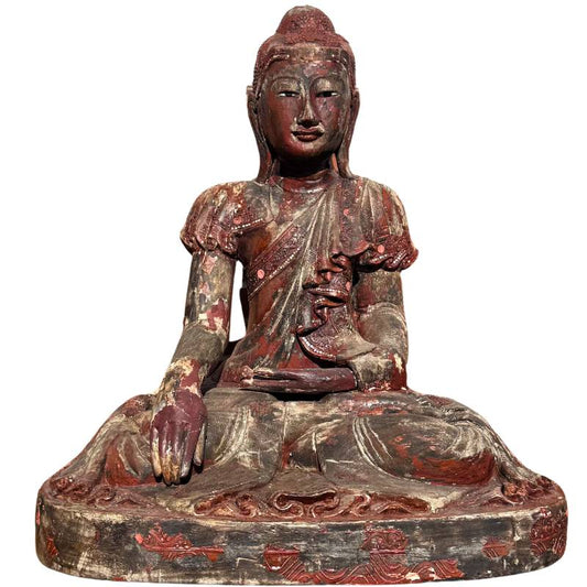 Burmesische Buddha-Skulptur aus Holz im Mandalay-Stil mit Spiegeleinlagen


Burmesische Buddha-Skulptur aus Holz im Mandalay-Stil mit Spiegeleinlagen