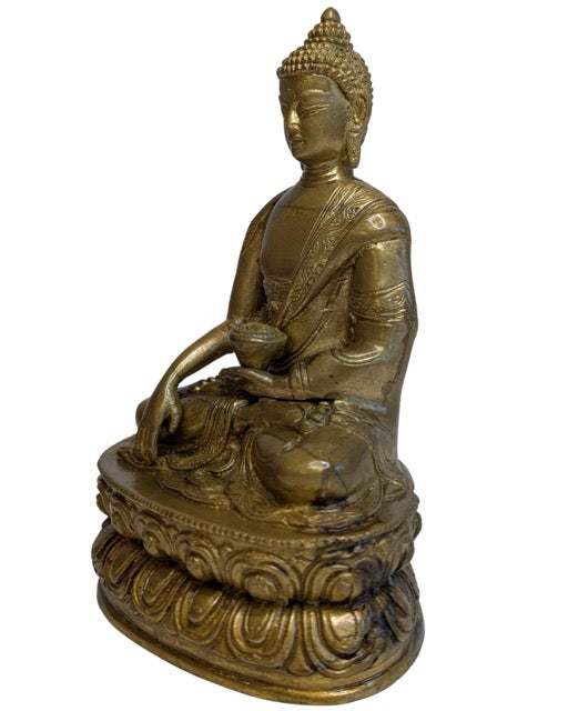 Sammlerstück: Tibetische Buddha-Statue aus Bronze aus dem 19. Jahrhundert