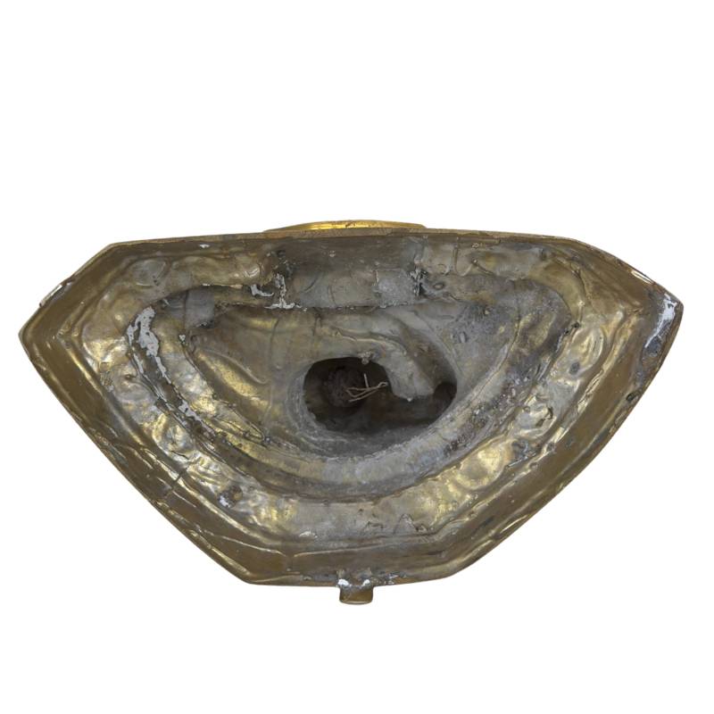 Beeindruckend schwere Buddha-Statue aus gegossener Bronze mit einem Gewicht von 7,2 kg.