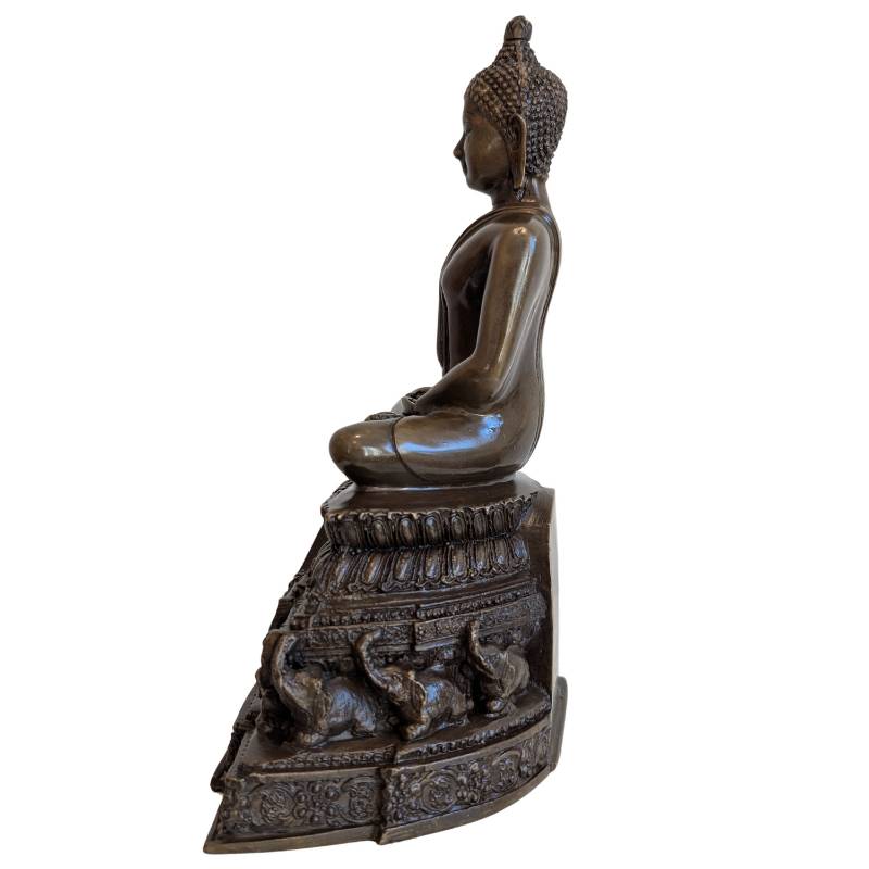 Bronzene Buddha-Skulptur in Dhyana Mudra
