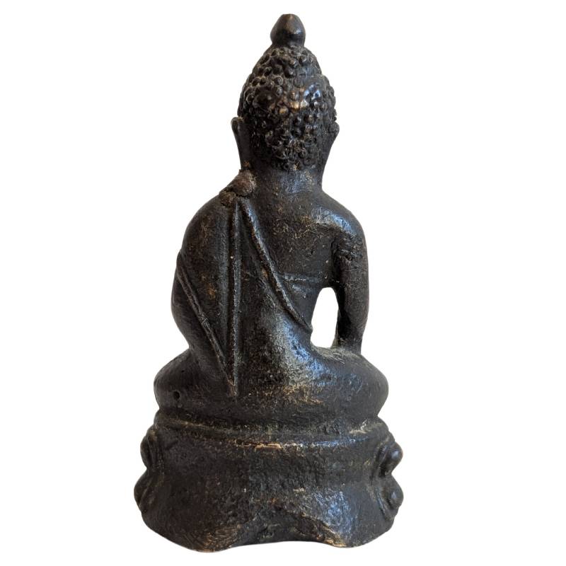 Buddhistische Figur mit Kalasha aus Bronze