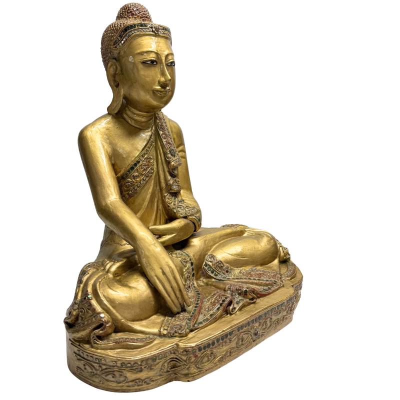 Buddha-Statue aus Holz mit ausdrucksstarkem Gesicht


Holzige Buddha-Statue mit ausdrucksstarkem Gesicht