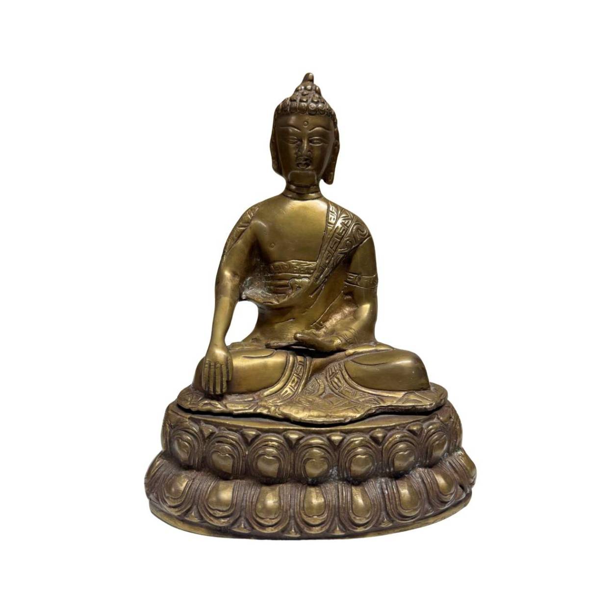 Sino-tibetischer Buddha aus einer traditionellen Werkstatt, 18.–19. Jahrhundert