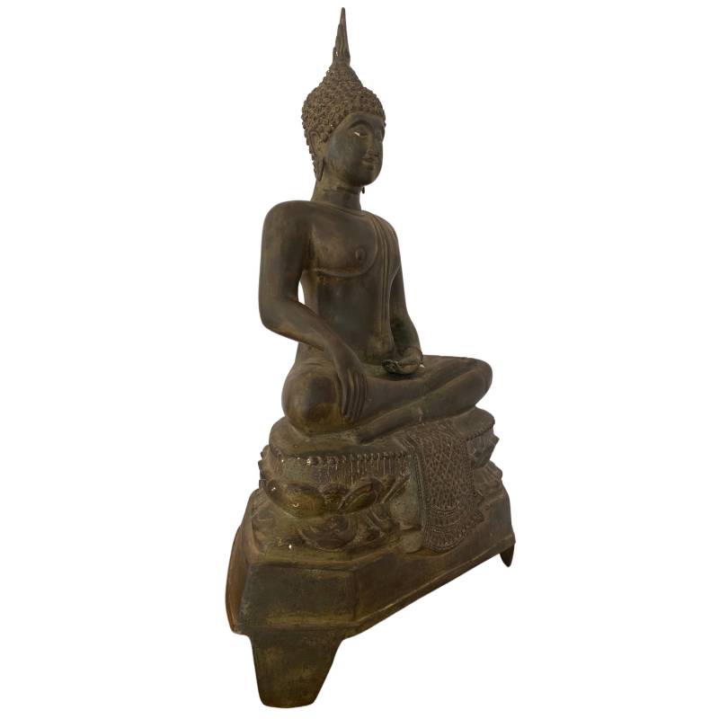 Große thailändische Buddha-Statue aus Bronze