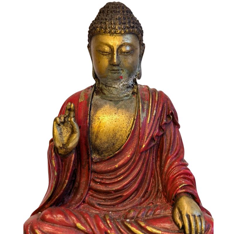 Bronze-Buddha-Statue aus dem 19. Jahrhundert in Abhaya Mudra