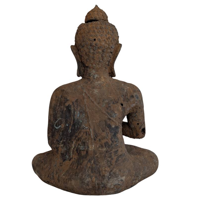 Bronzene Buddha-Statue, Südostasien, Burma, 18. Jahrhundert, Meditation