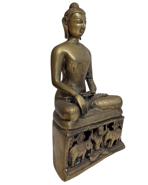 Bronzestatue des Buddha Shakyamuni in der Erleuchtungstradition
