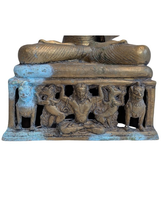 Bronzene Buddhastatue des historischen Buddha Shakyamuni