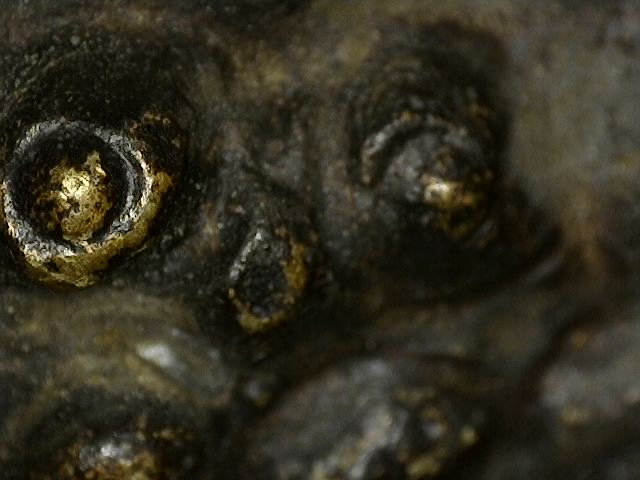 Verfeinerter Buddha-Kopf aus Bronze